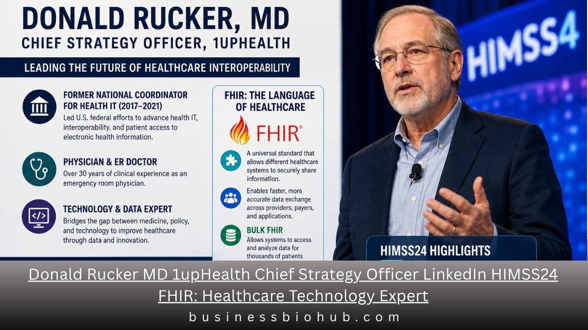 Donald Rucker MD 1upHealth Chief Strategy Officer LinkedIn HIMSS24 FHIR: Healthcare Technology Expert