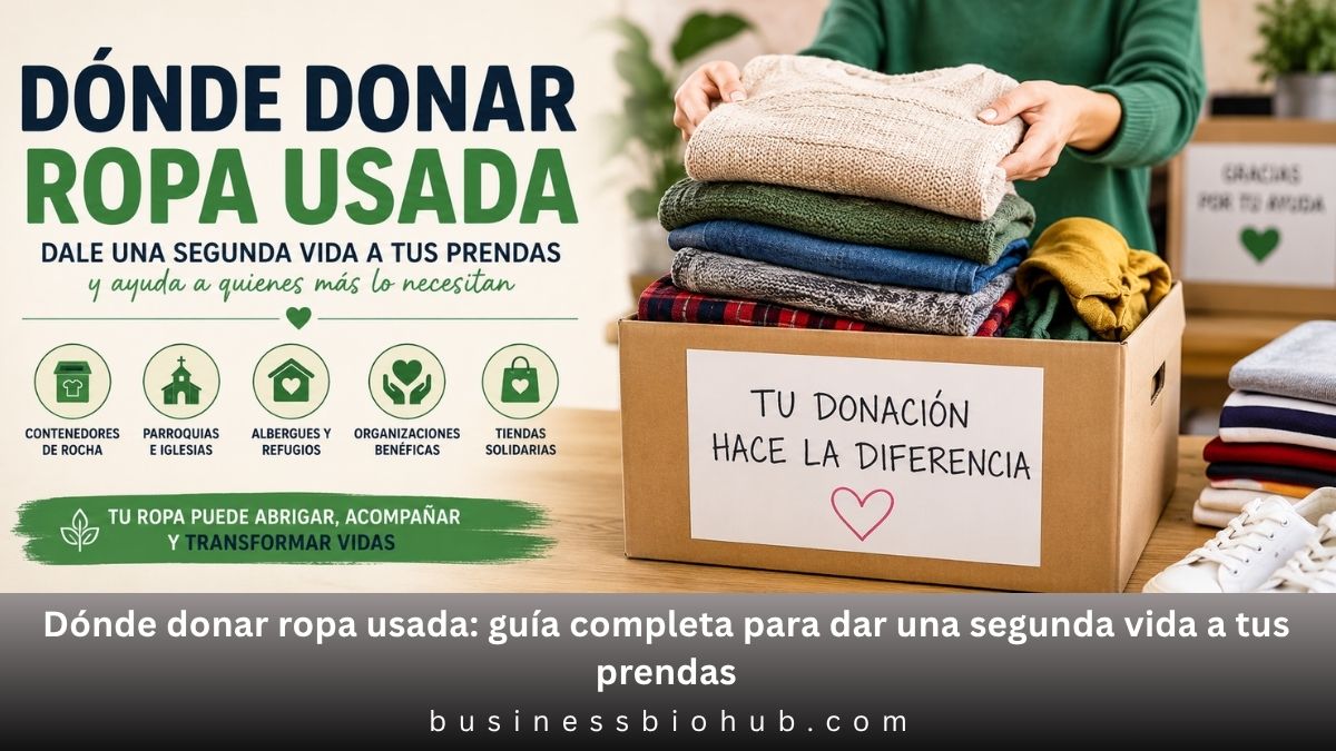 Dónde donar ropa usada