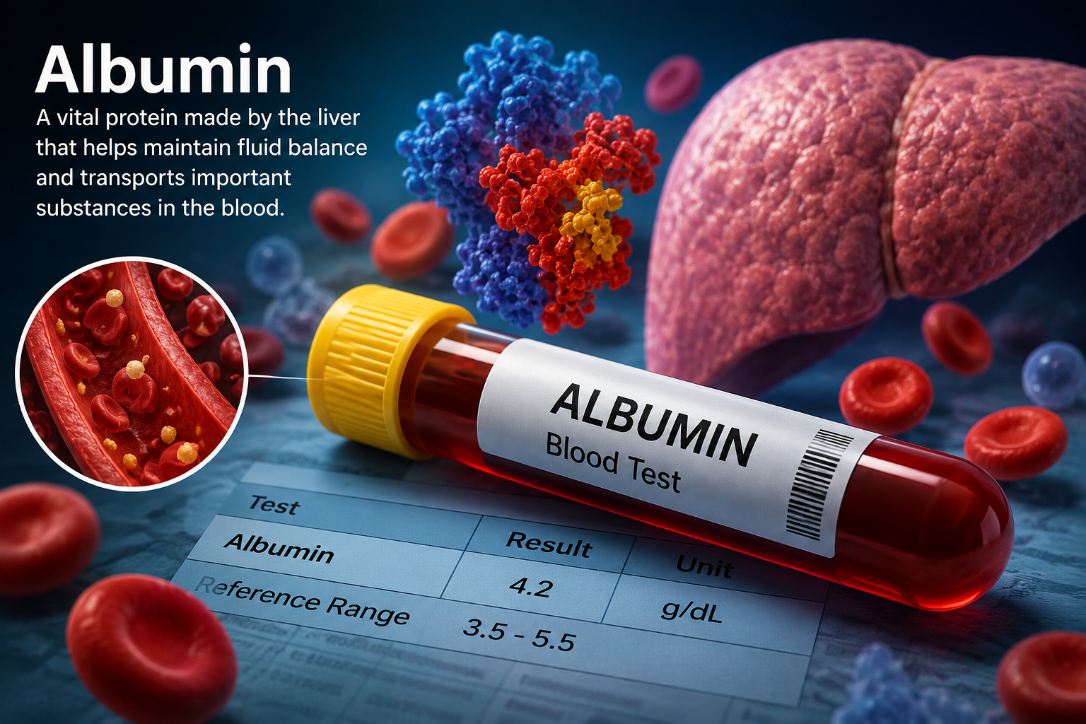 albumīns: The Essential Blood Protein That Supports Fluid Balance and Healthy Body Function