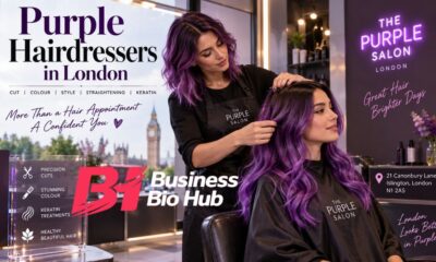 purple hairdressers