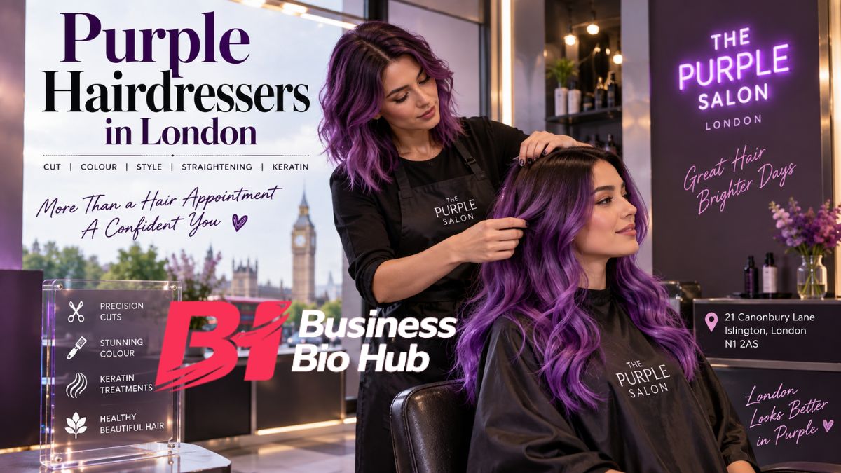 purple hairdressers