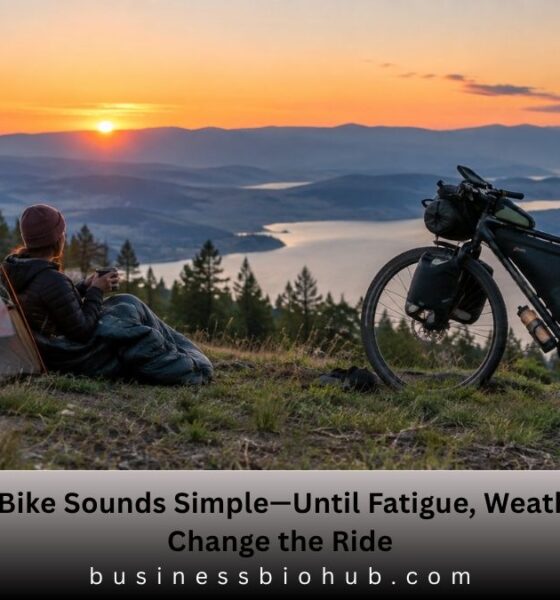 sleeping on a bike